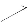 Aluminium Alloy Telescopic Lightweight Anti Skid Walking Cane Stick   Pole (Black)