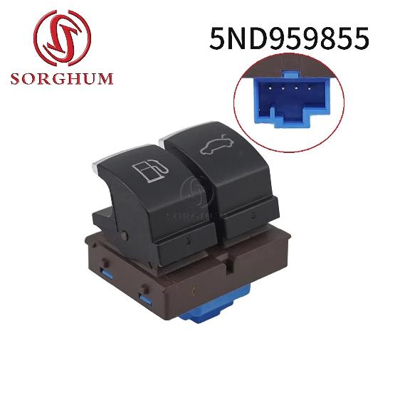 SORGHUM 5ND941431A 5ND941431B For VW Golf 5 6 GTI Mk5 Mk6 Jetta 5 6 Passat B6 Touran Tiguan SEAT Chrome Headlight Window Switch