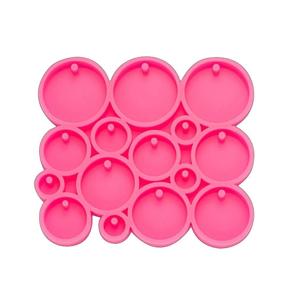 

Супер Блестящая Эпоксидная Смола Ювелирные Изделия Силиконовая Форма для Литья Новая Форма для Брелка розовый