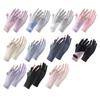 Summer Driving Gloves, Cooling Sun Protection Gloves, Full Finger UV Protection Gloves, with Anti-Slip Palm, Ultra Thin Ice Silk Gloves for Women
