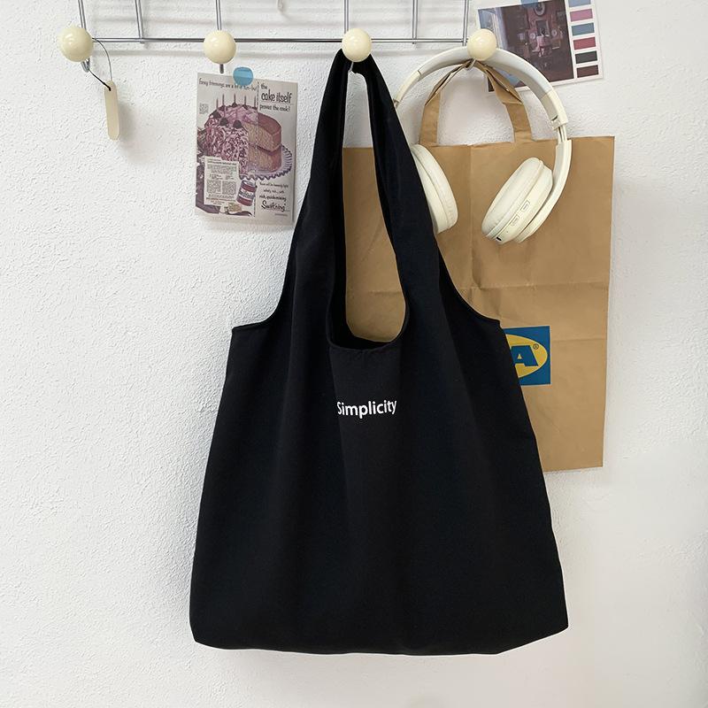 

Холщовая сумка с черными надписями, сумка-жилет, большая вместимость, дорожная сумка для отпуска