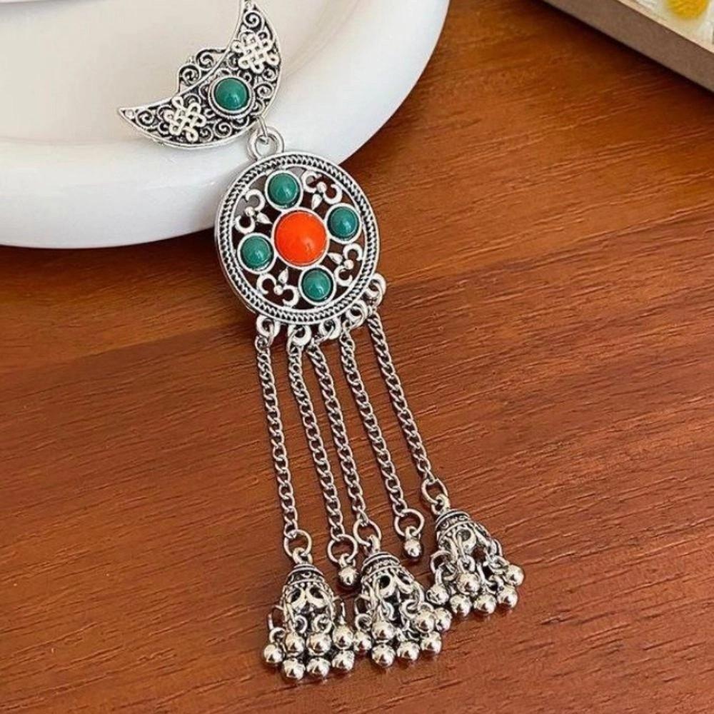 Metal Ethnic Style Hair Stick Silver Hanfu Hair Fork  Cheongsam Accessories