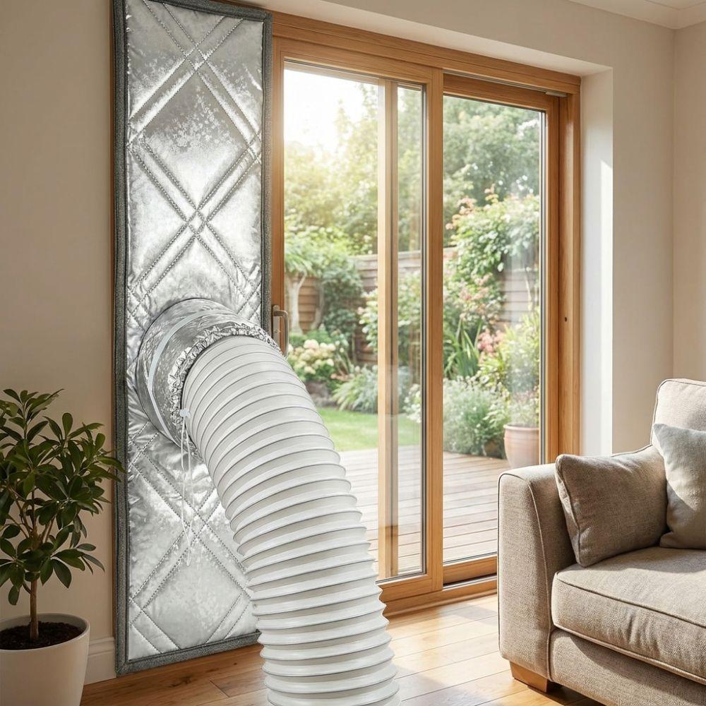 3 Layer Cotton Filled Sliding Window Vent Cloth Insulated Air Conditioner Window Seal Home Comfort