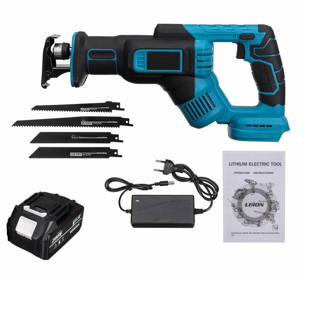 388VF Cordless Reciprocating Saw Portable Electric Saw Replacement Metal Wood Cutting Machine Tool With 2 Battery