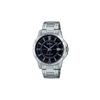 30 Meters Waterproof Casual Quartz Steel Strap Men's Watch Black Dial MTP-V004D-1C