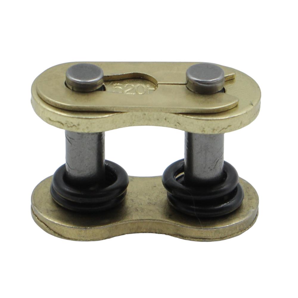 Motorcycle Gold Oil Seal Chain Buckle 428 520 525 530 with O-ring Chain Lock Motorcycle Buckle Connecting Rod Chain Joint Chain