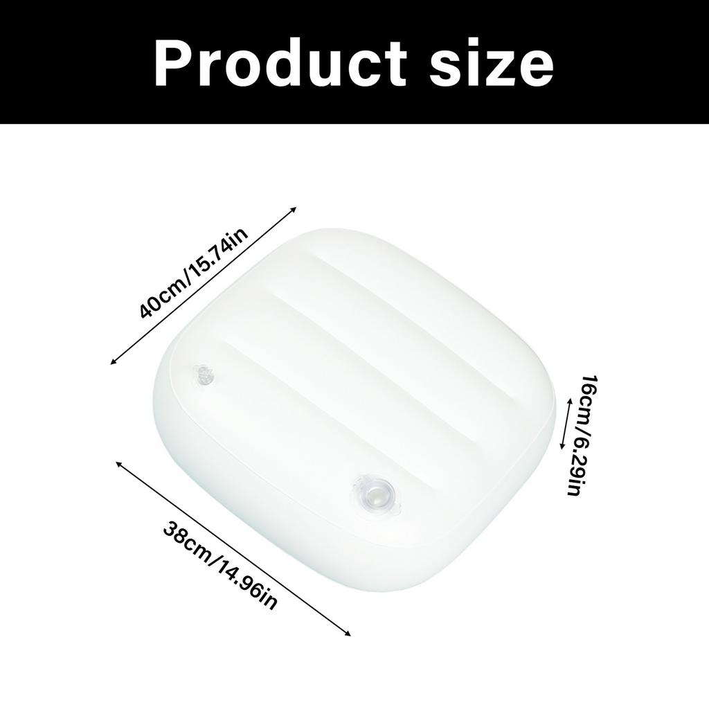 Ergonomic Inflatable Bathtub Seat Cushion With Nonslip Design Water Fillable Mat For Spa Pool And Home Bath Relaxation