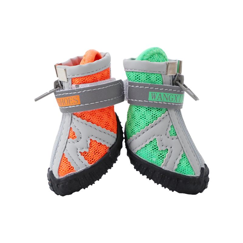 Promotion Luxury Large Medium Dog Shoes Waterproof Reflective Solid Pattern Snow Boots Outdoor Dog Paw Protector