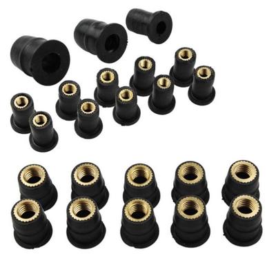10 Pezzi Moto Per M4/M5/M6 Dadi a Pozzetto in Gomma Accessori per il Motociclismo Articoli di Fissaggio