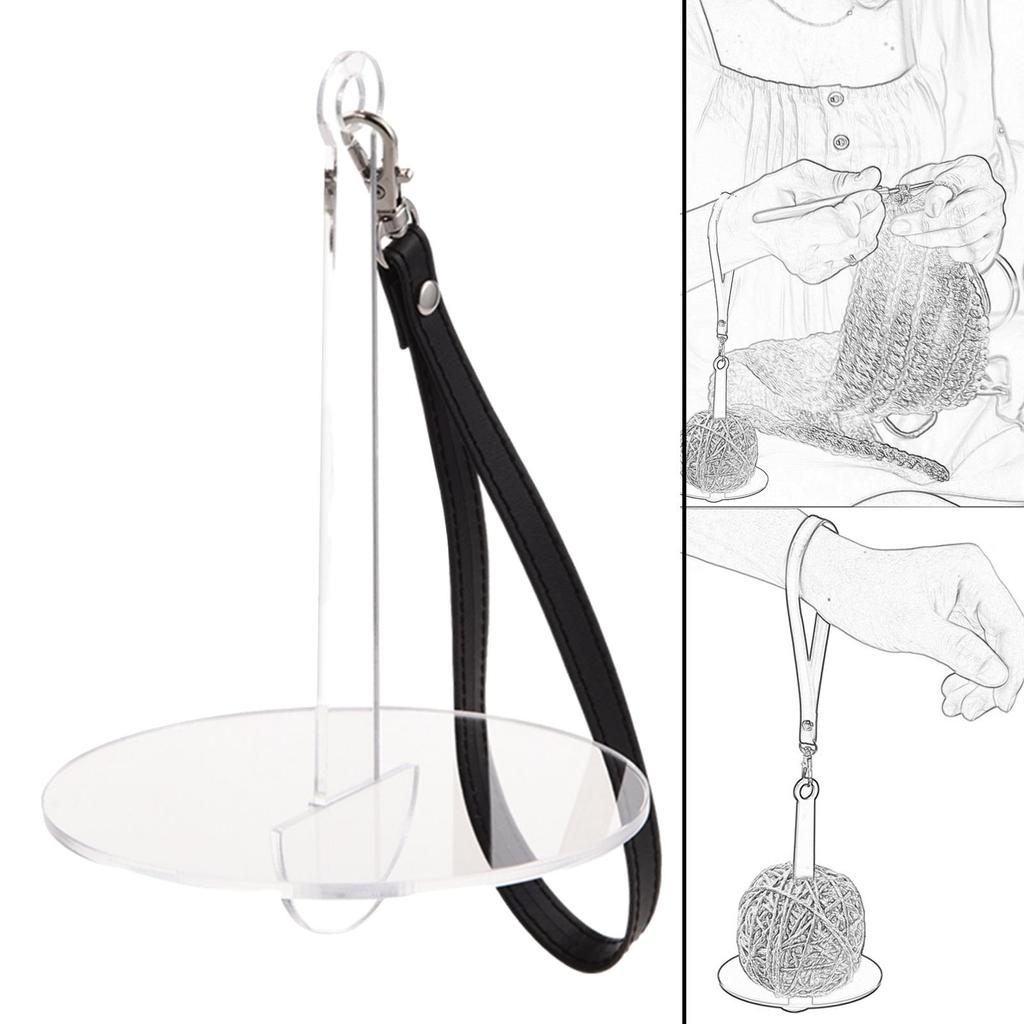 Tragbarer Handgelenk-Garnhalter Häkelarbeiten Wiederverwendbar Verhindert Garnverwicklung und Fehlausrichtung DIY Abnehmbarer Handgelenk-Schnurspender