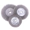 100/125/150Mm Steel Wire Brush 0.15Mm Wire Wheel Brush Round For Bench Grinder Deburring Tool Cleaning Rust Polishing Adaptor