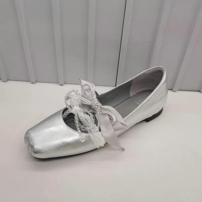 Módní jarní podzimní vnitřní zvýšení podpatku dámské boty Mary Jane Módní nízké nazouvací ploché boty Dámské stručné baletky