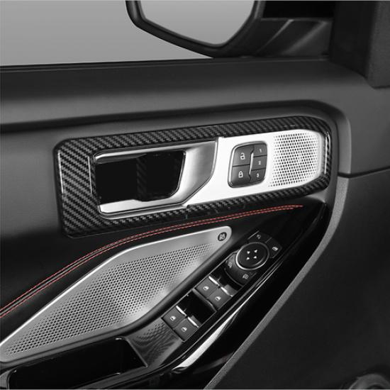 For Ford Explorer - Carbon Fiber Inner Car Door Handle Bowl Cover Trim