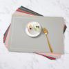 Nordic Style Imitation Phnom Penh Leather Placemat Simple Right Angle Household Heat Insulation Dining Table Mat Anti-scalding Hotel Western Food Mat