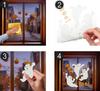 Gel Decoration Window Stickers Ghost Ghouls Boo Halloween Party