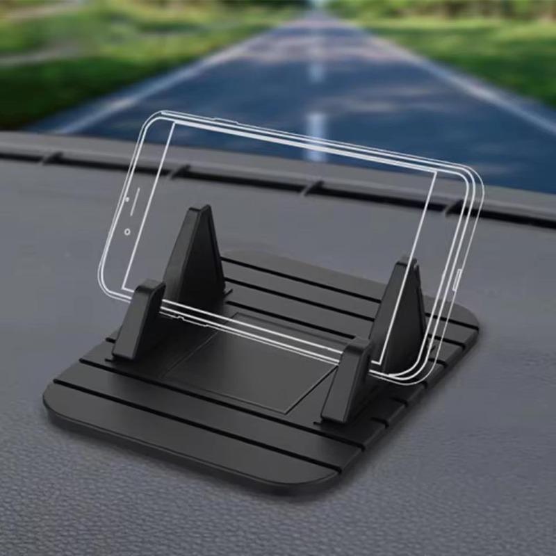 1Pc Black Non-slip Car Dashboard Phone Holder Car Dashboard Silicone Mount Car GPS Navigation Bracket For 4.0-6.5" Mobile Phones
