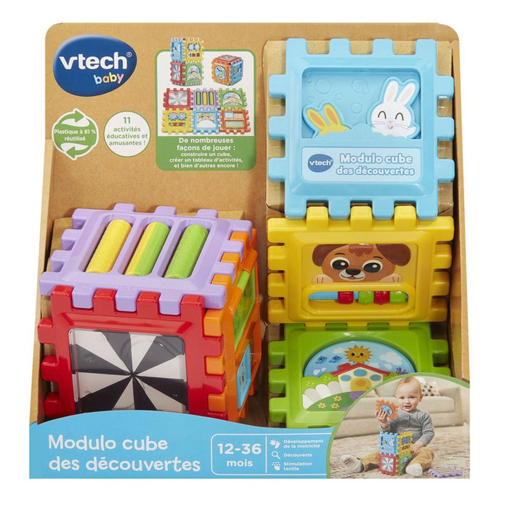 VTECH BABY - MODULO CUBE DES DÉCOUVERTES (PLASTIQUE RÉUTILISÉ) - Multicolore