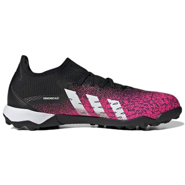 Adidas Predator Freak .3 Comfortable TF (Rubber Studs) Non-Slip Durable Soccer Shoes Men Soccer Shoes Black Pink FW7520