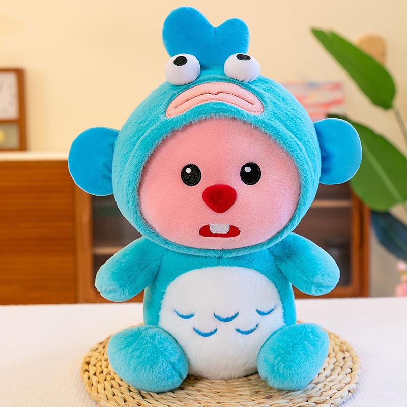 Hangyodon Stitch Transforms Into Doll Loopy Plush Toy Desktop Sofa Decoration Pillow Kawaii Peripheral Children's Birthday Gift