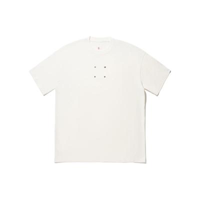 Li Ning Vital Series Solid Color Loose Casual Short Sleeve T-Shirt Unisex Tops Off-White AHSTB11-1
