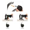 Roulettes - hjh OFFICE - 5x ROLO EASY 10mm/50mm - Noir - Métal, Plastique