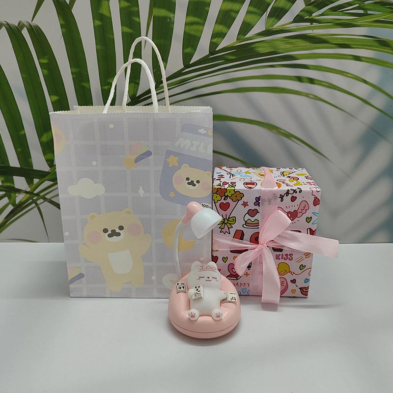 Soft Sleeping Cat Night Light: Adjustable 3-Level Eye Protection, Ideal for Bedside and Breastfeeding.