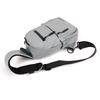 Men's Waterproof Chest Bag Multifunction Oxford Crossbody Shoulder Bag Messenger Travel Pack with A Headphone Wire Access Hole