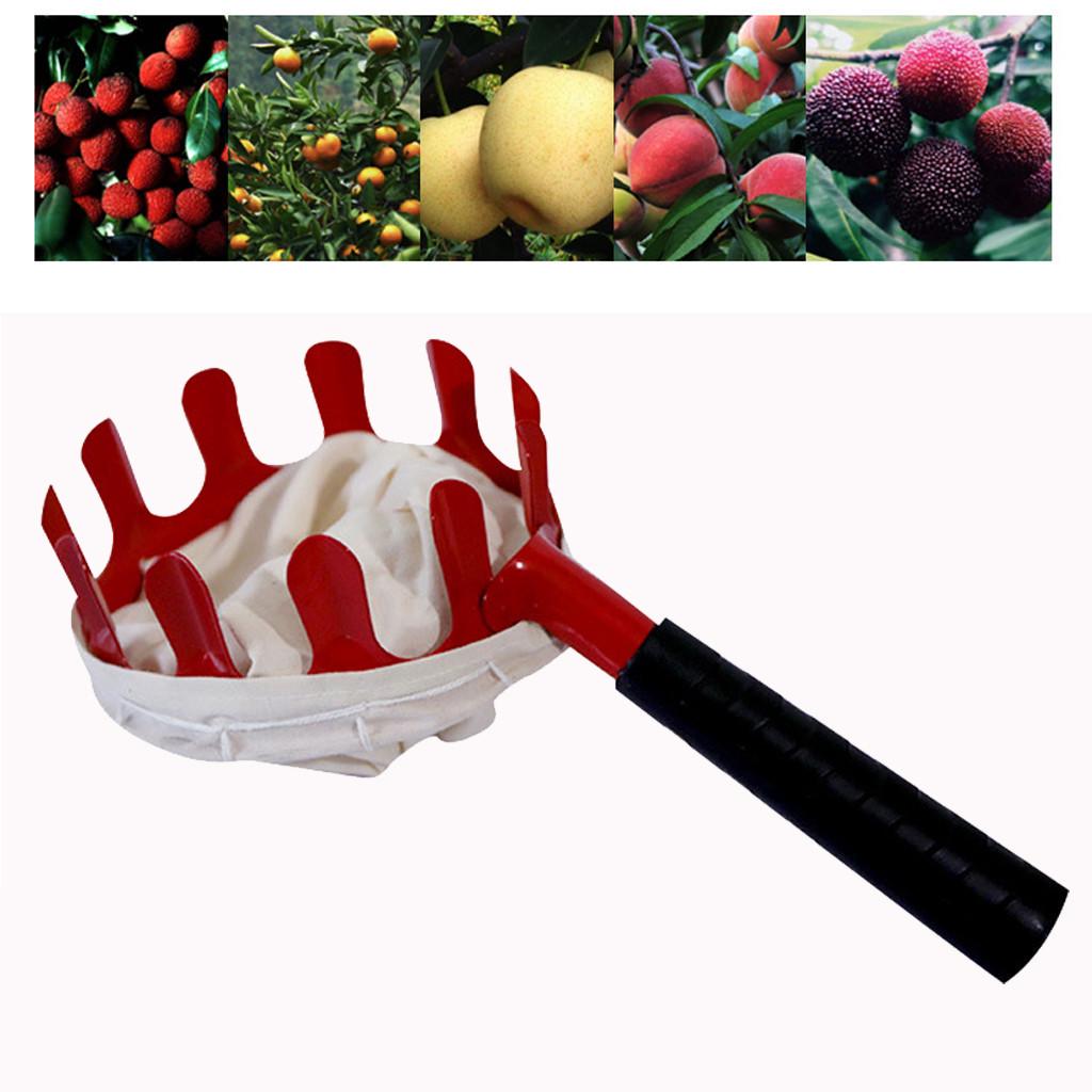 Practical Metal Fruit Garden Picker Picking Peach Orange Pear Tool neu