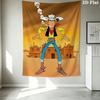 Lucky Luke Wall Tapestry Aesthetic Wall Hanging Printed Fabric Blanket Decorative Tapestries for Bedroom Living Room Home Decor