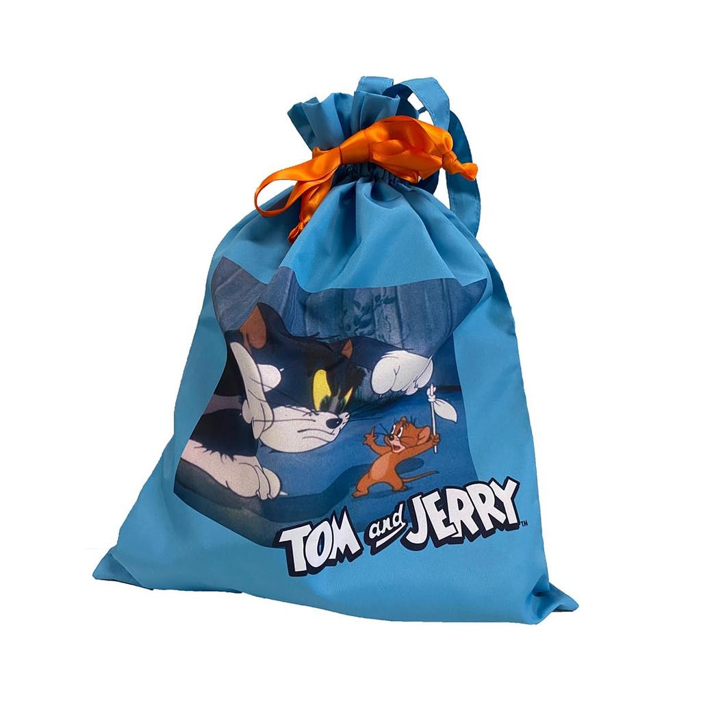 Marushin Drawstring Tom Jerry Lonely Mouse Travel Storage Made with Recycled Product 4105041300 Bag, & & Design, Bag, Polyester, Number