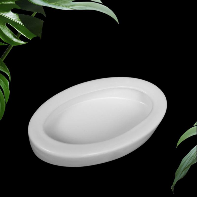 Reptile Water Food Bowl Terrarium Bowls Worm Dish Ceramic Pet Bowls Anti-Escape Feeding Dish, Birds Bowl