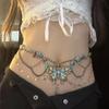 Dainty Butterfly Pendant Multiayer Waist Chain Necklace Elegant Body Chain Party Jewelry Gift