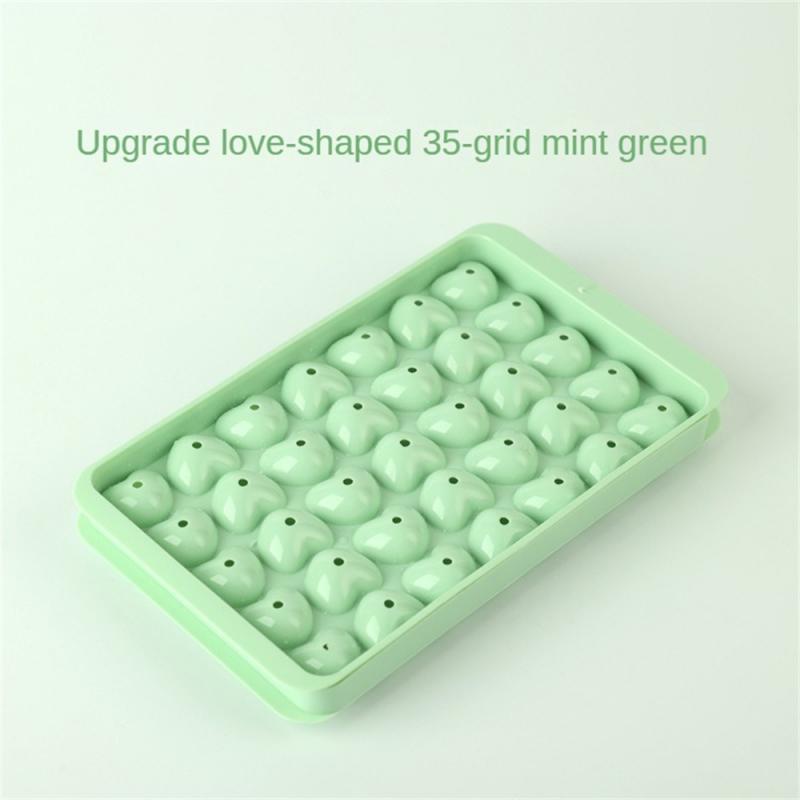

Mold Ice Lattice Heart-shaped Silicone mold Fruit Ice Food Homemade Commercial Household IceCube With Lid Ice Box