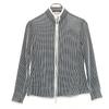 Striped Pattern Jacket 8 White Women Used