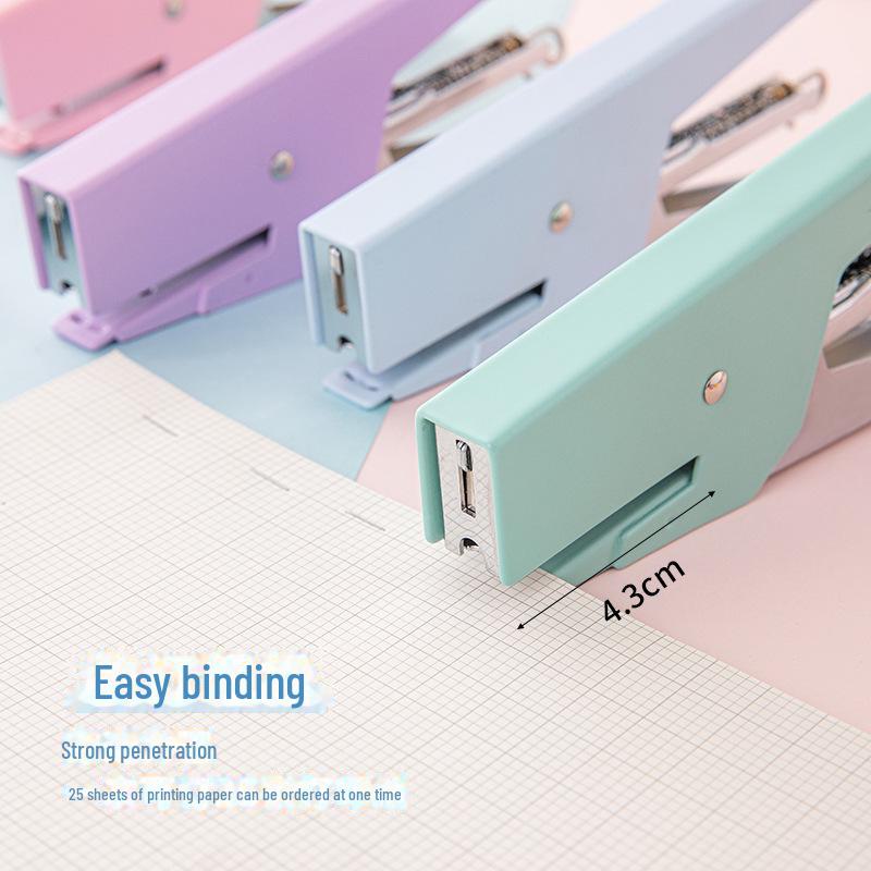 Macaron Color No. 10 Labor-Saving Handheld Stapler - Durable and Compact