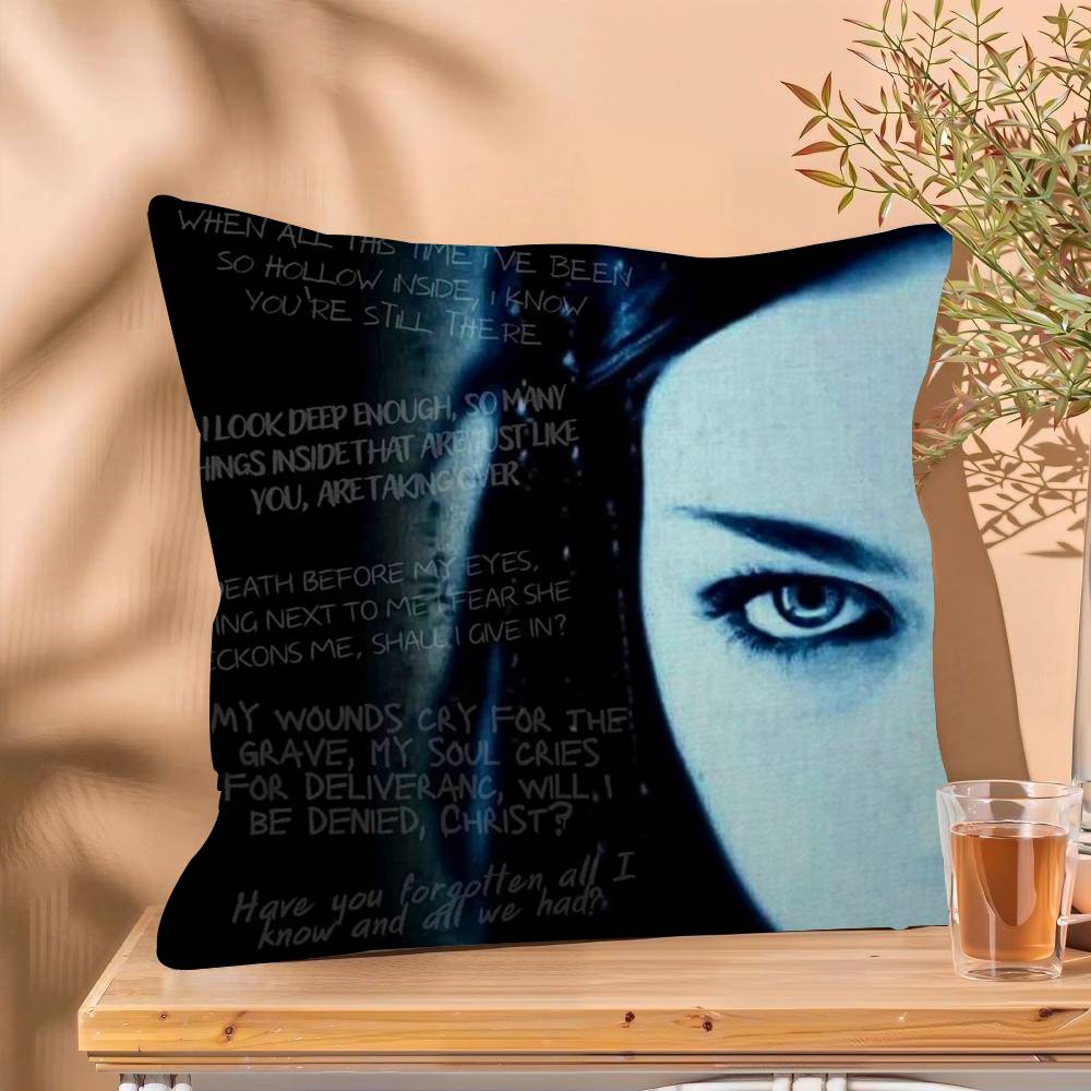 PC Evanescence Band Cushion Cover Car Throw Pillow Case For Sofa Car Christmas Gift
