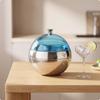 Spherical Ice Bucket Stainless Steel with Lid Insulated Container for Hosts, Bartenders,