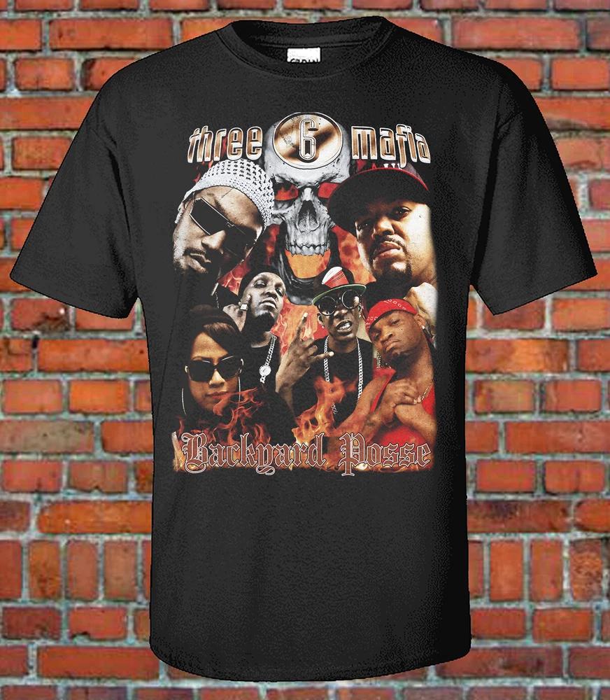 Three 6 Mafia Bootleg Rap Tee Graphic Tee S