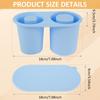 2Pcs Ice Cube Trays Silicone Ice Cube Molds for 30 To 40 Oz Cup Ice Tray Stackable Ice Cube Bin Reusable Ice Cube Maker Tray