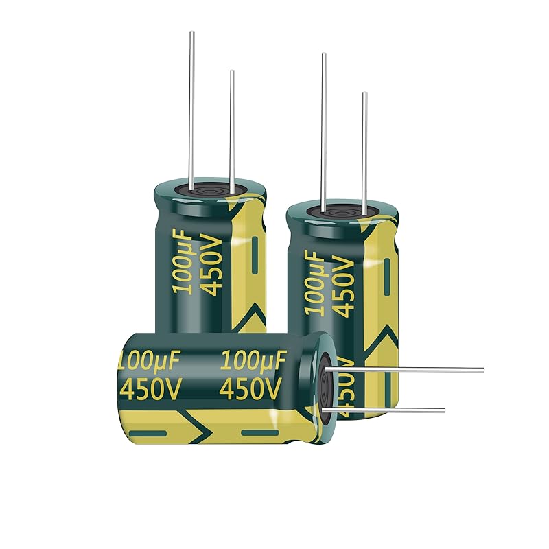 10pcs 450V 10UF Capacitor 10X17MM(0.39x0.67in) High Frequency Aluminum Electrolytic Capacitors for TV, LCD Monitor, Game