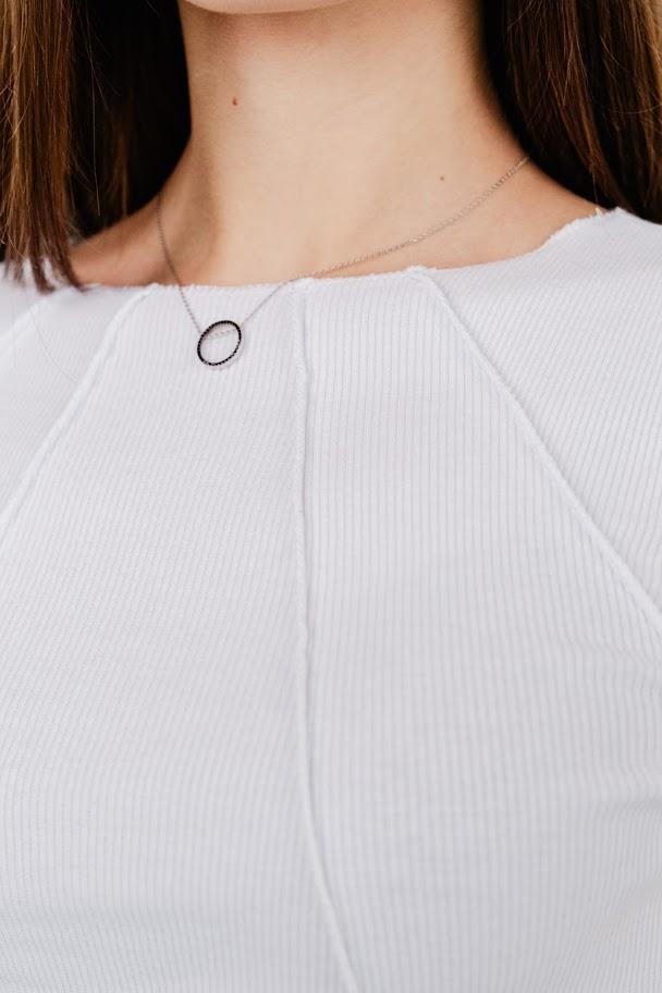 Damen Geripptes Langarmshirt – Stretch-Passform & Stilvolles Ausschnittdetail, Jede Jahreszeit, 8387-019 HC