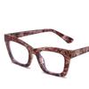 New Anti Blue Light Glasses for Women Fashionable Decoration Cat Eyes Eyeglass Retro Color Computer Eyewear Luxurious Design
