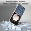 ABEEL For Honor Magic V Flip 5G Case Genuine Cow Leather+PC Phone Cover Crocodile Texture