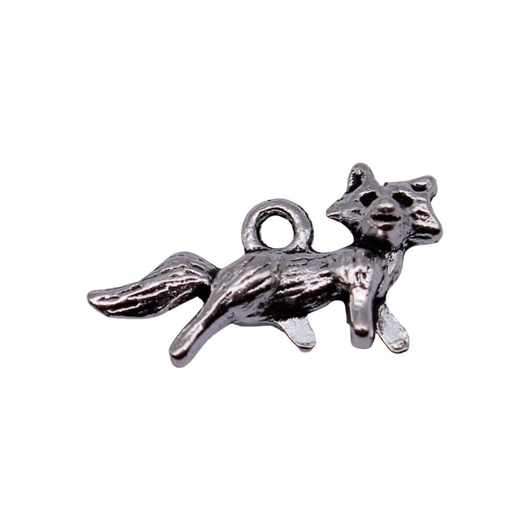 Retro Leopard Charms Metal Animal Pendants For Jewelry Making Handmade Supplies