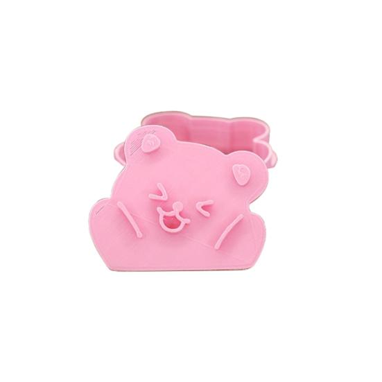 Useful Quick Demold Bear Themed Fondant Mold Food Grade Reusable Cookie