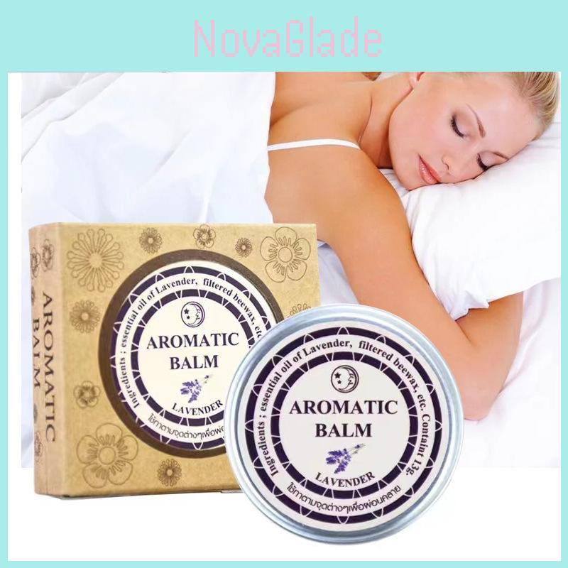Baume de sommeil apaisant à la lavande infusé aux herbes pour une expérience d'aromathérapie relaxante