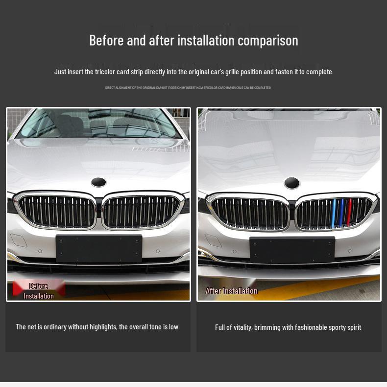 Tricolor Bumper Trim Sticker for BMW Z4 (2009-2017)
