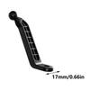 Universal 17MM Rearview Mirror Phone Holder with 360 Degree Rotation Mobile Phone Mount Base for Motorbike & E Bike