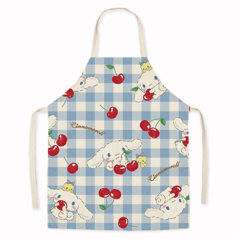 Cartoon Dog Sleeveless Anti-Fouling Apron for Home, Kitchen, Cooking, Baking, and Cleaning