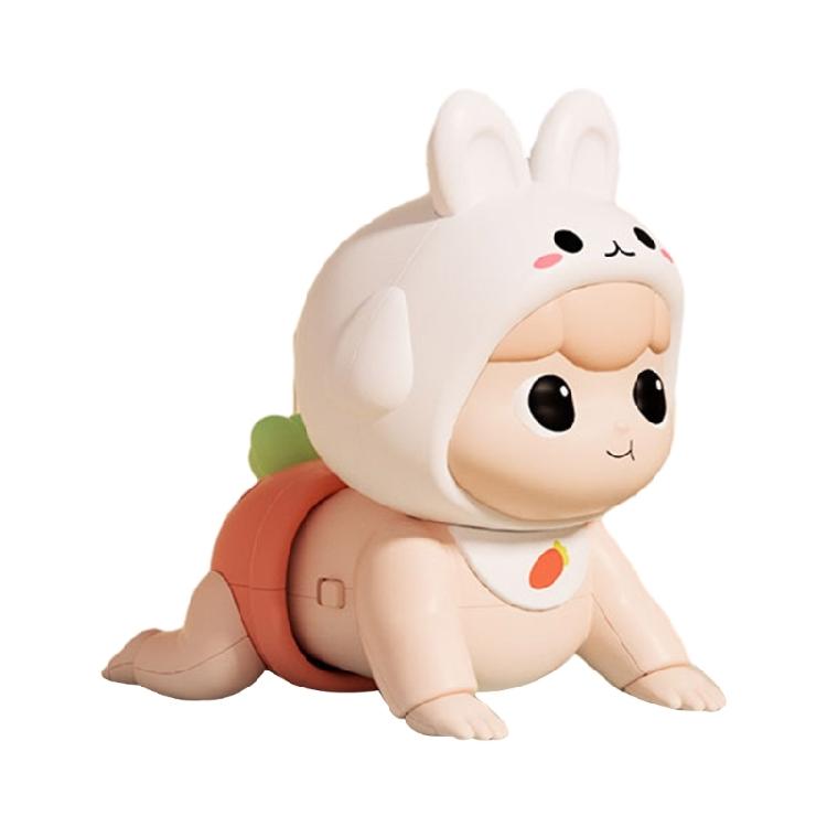 

Toddler Crawling Learning Toy Gifts Infant Tummy Time Toy Cute Crawling Doll 1 рожевий
